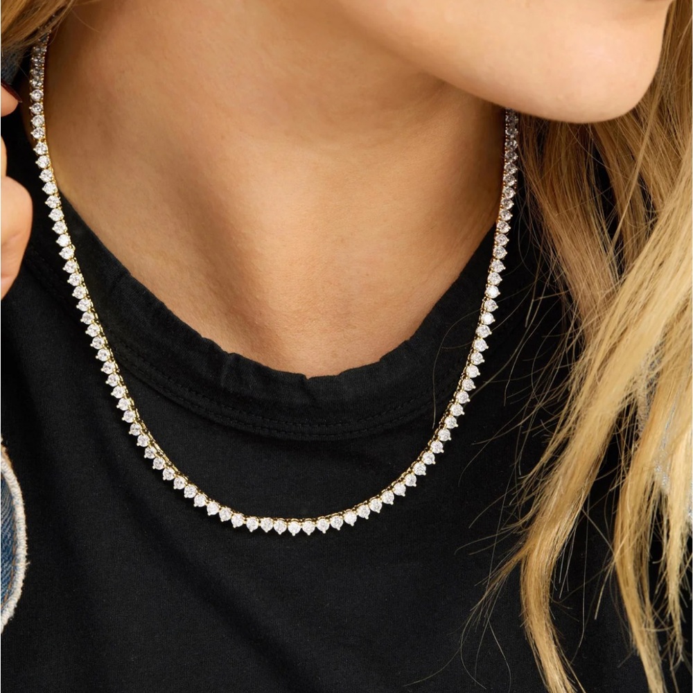 Melinda Maria Gold “Not Your Basic Tennis Necklace” - Picture 7 of 11